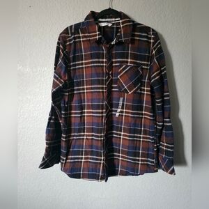 NWT Departwest Men's Large Size Multicolor Cotton Plaid Flannel Shirt